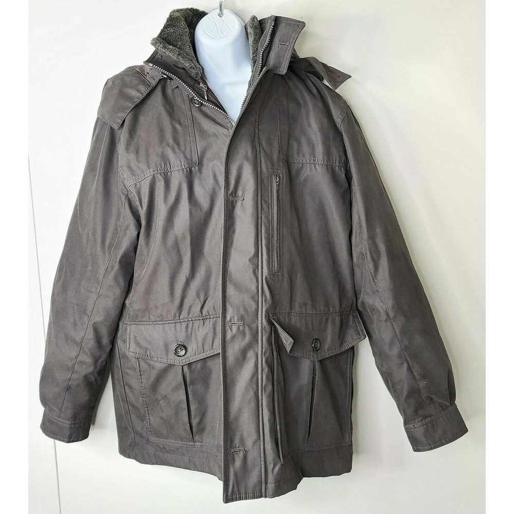 London Fog 3-in-1  Jacket  Brown Hood